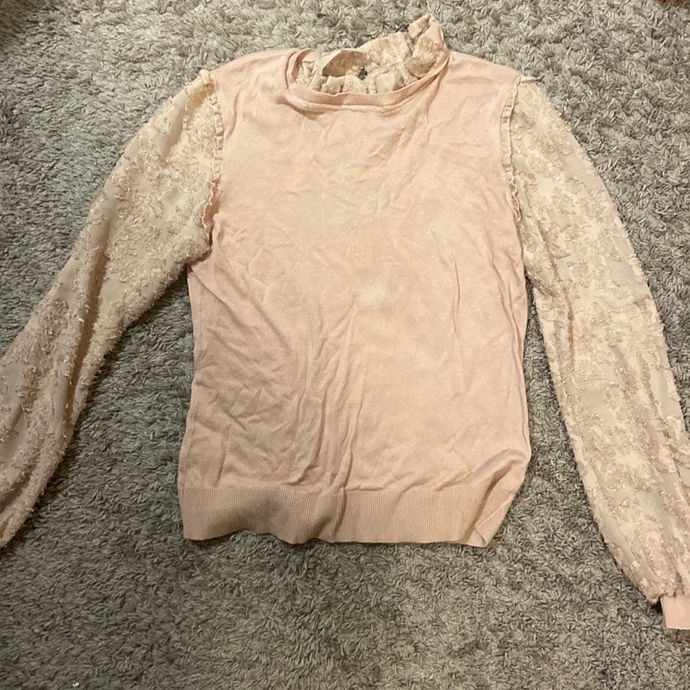 pink longsleeve sweater